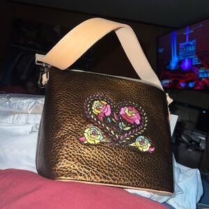 NWT Consuela Embroidery Mason wedge shoulder bag/crossbody